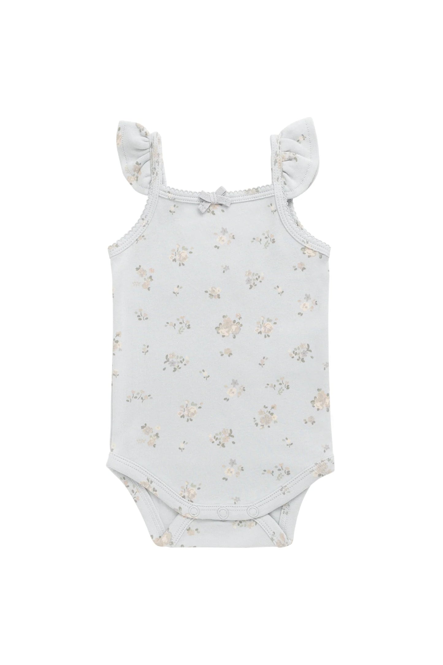 Organic Cotton Bettina Bodysuit | Petite Fleur Blue