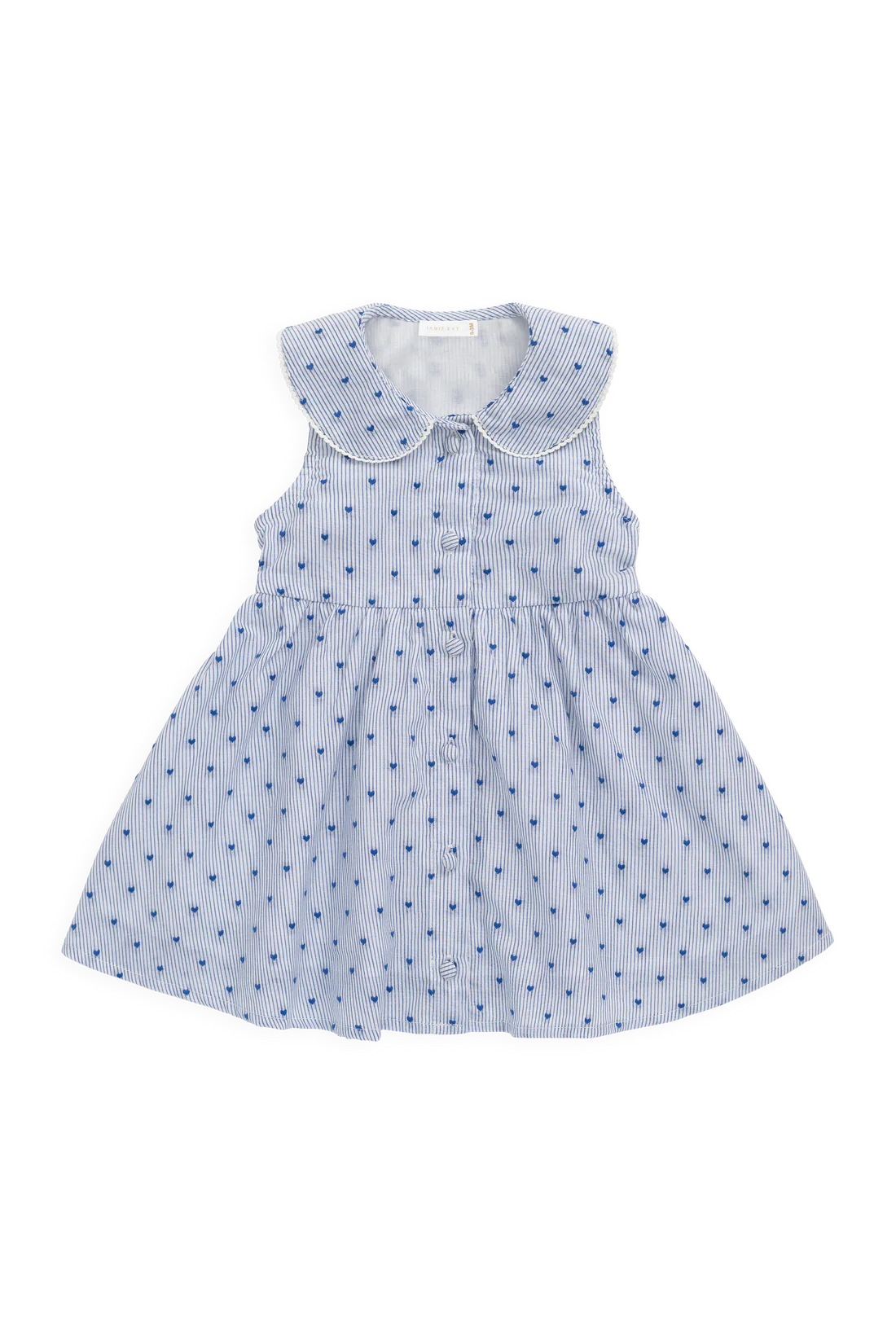 Wisteria Dress | Mon Amour Stripe Indigo Mon Amour Blue Hearts & Stripes