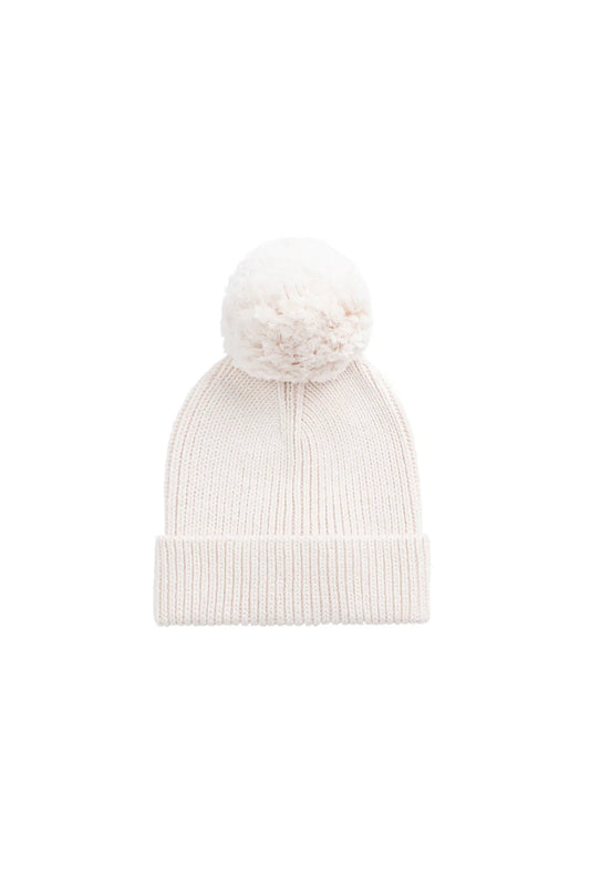 Simple Rib Beanie | Cosy Mauve