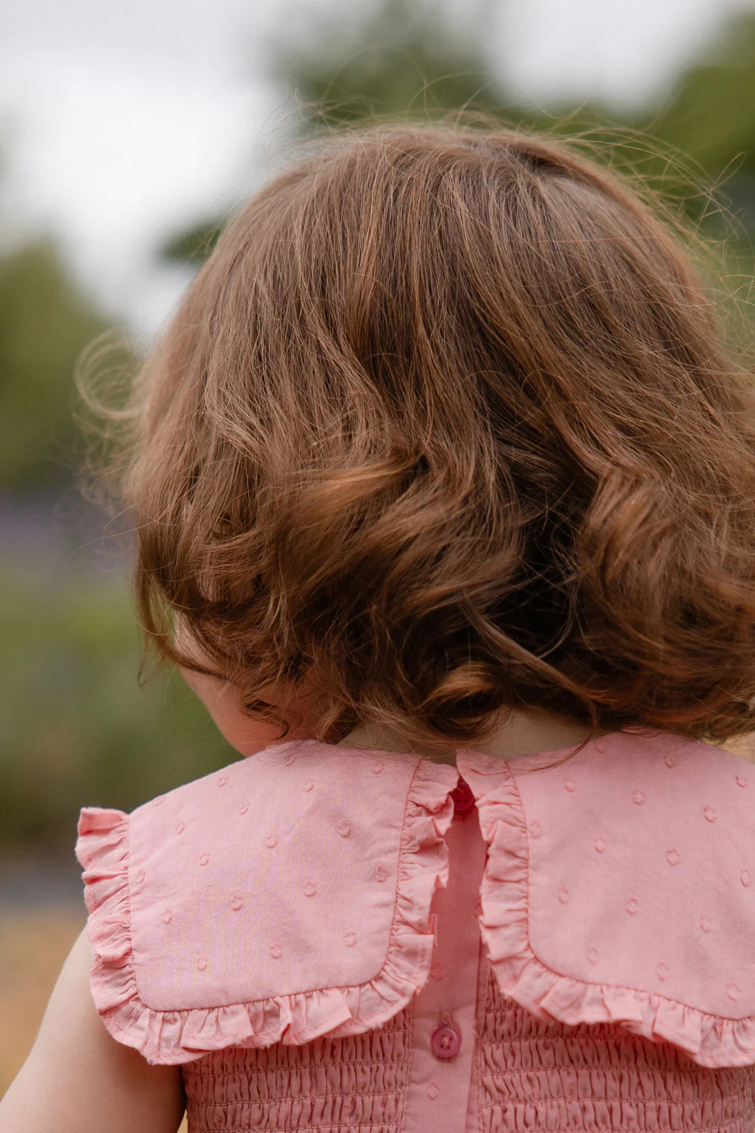 Organic Cotton Claudine Dress | Swiss Pink