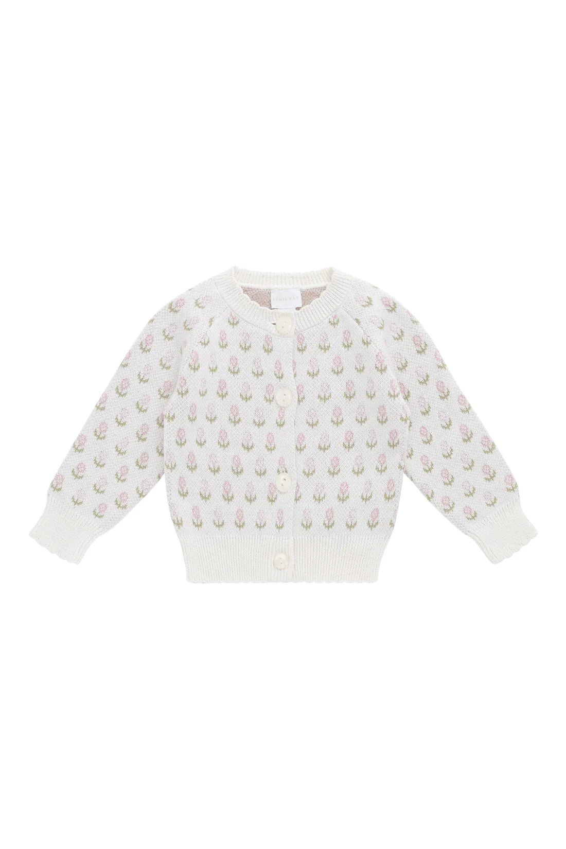 Olivia Cardigan | Olivia Jacquard Slightly Pink