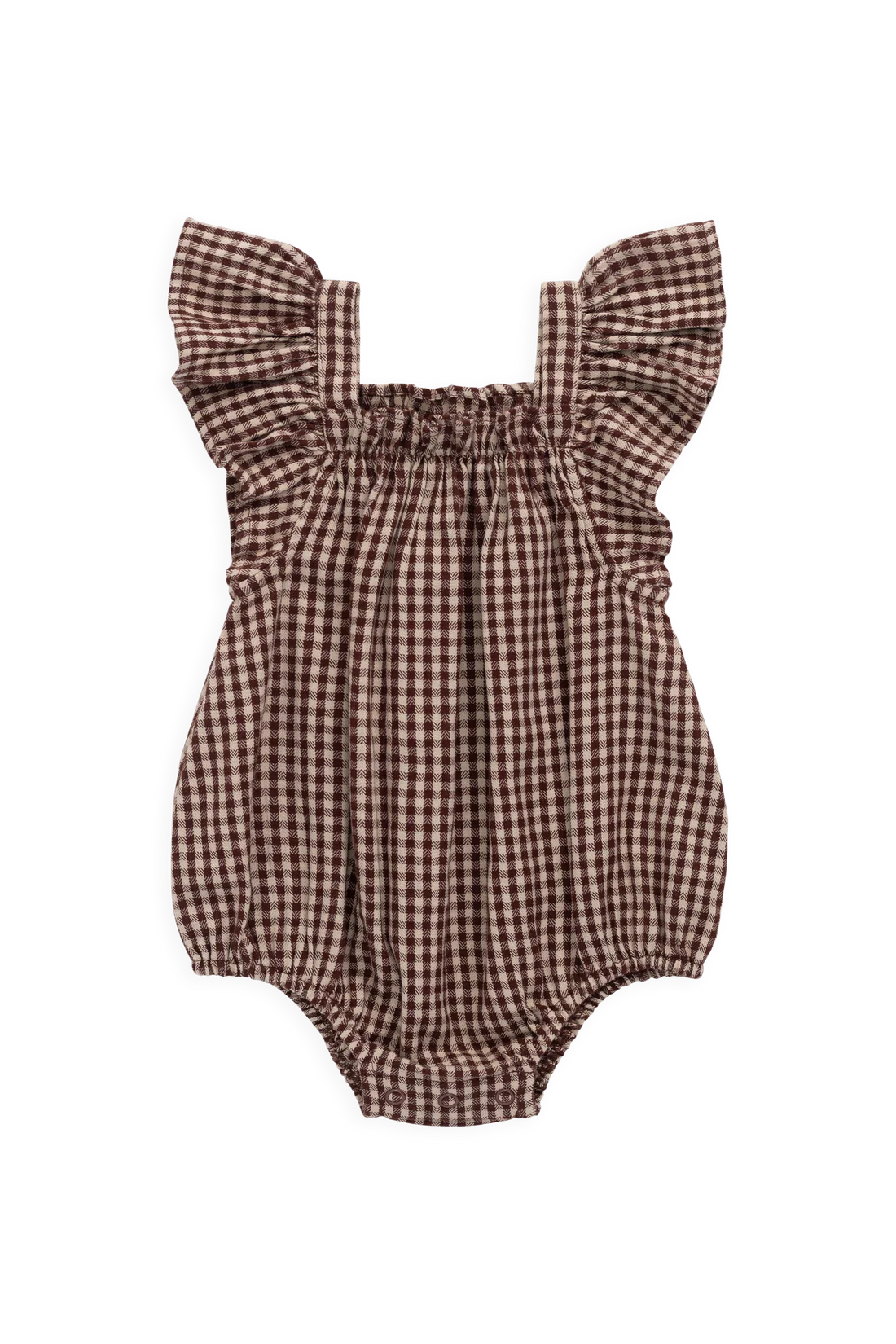 Harriet Romper| Cinnamon Gingham
