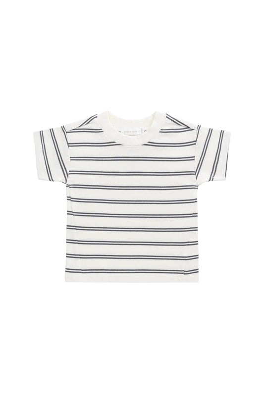 Otis Tee | Atlantic & Cloud Stripe