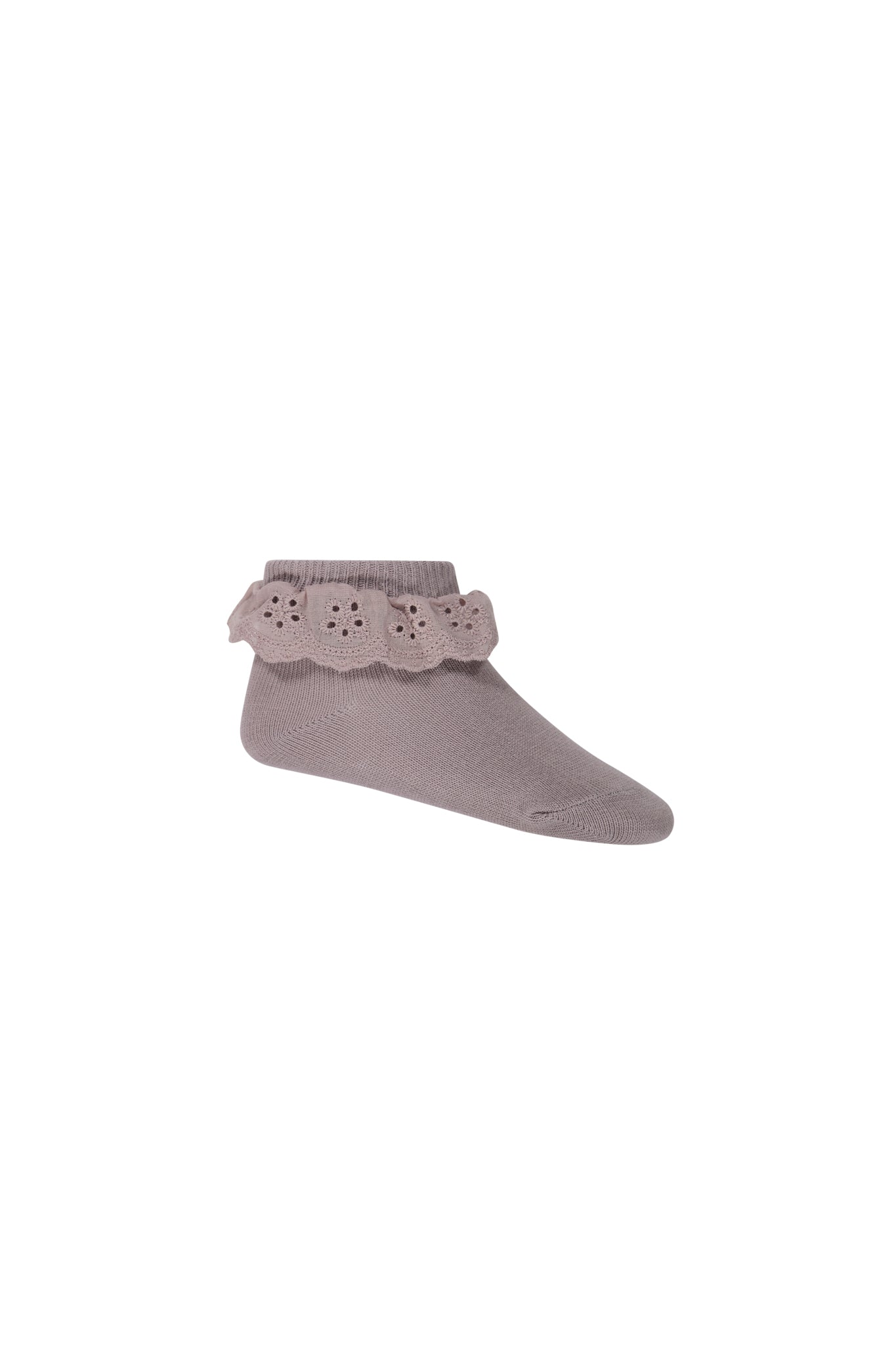 Frill Ankle Sock | Softest Mauve