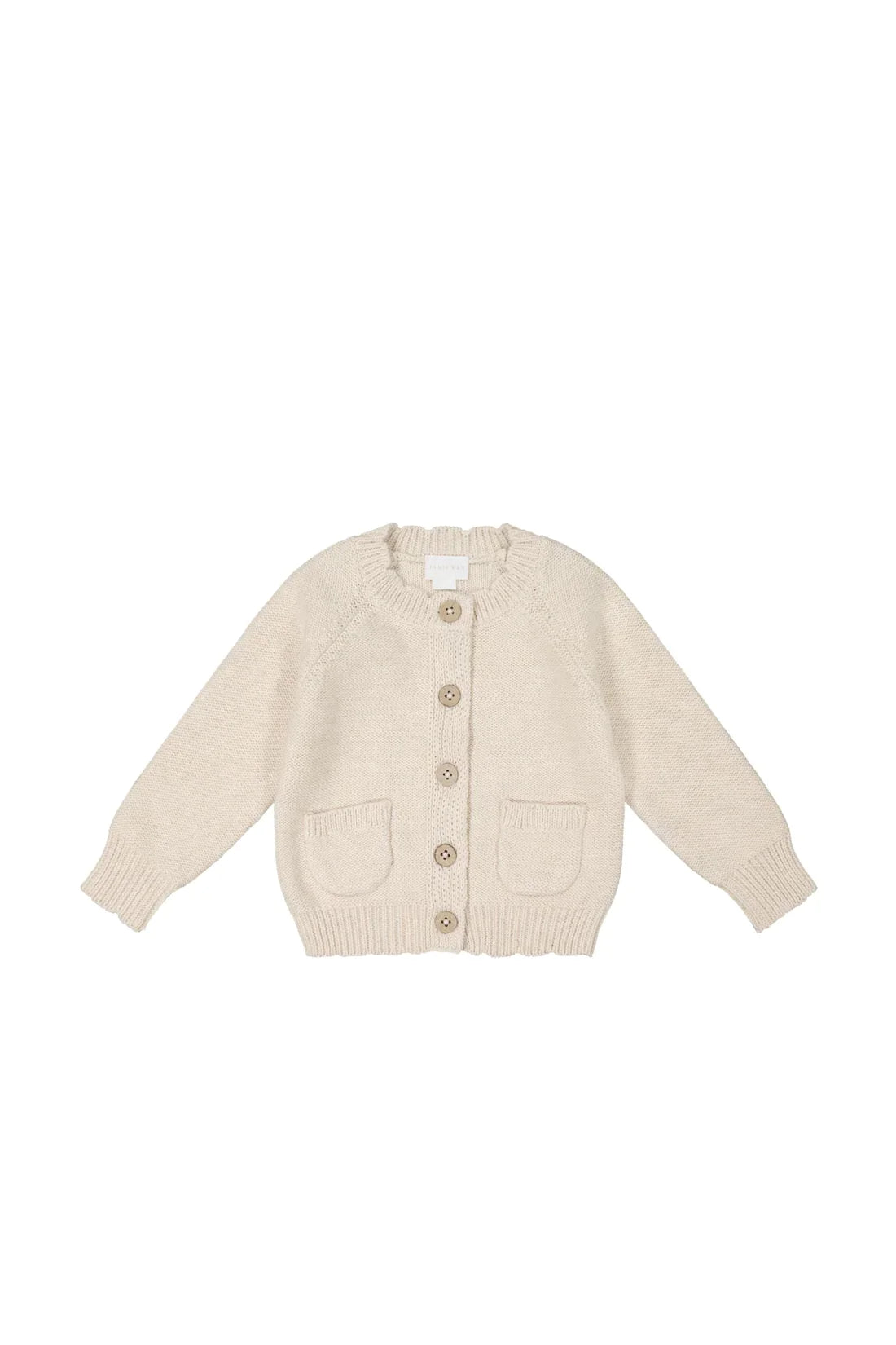 Zoe Cardigan | Light Oatmeal Marle