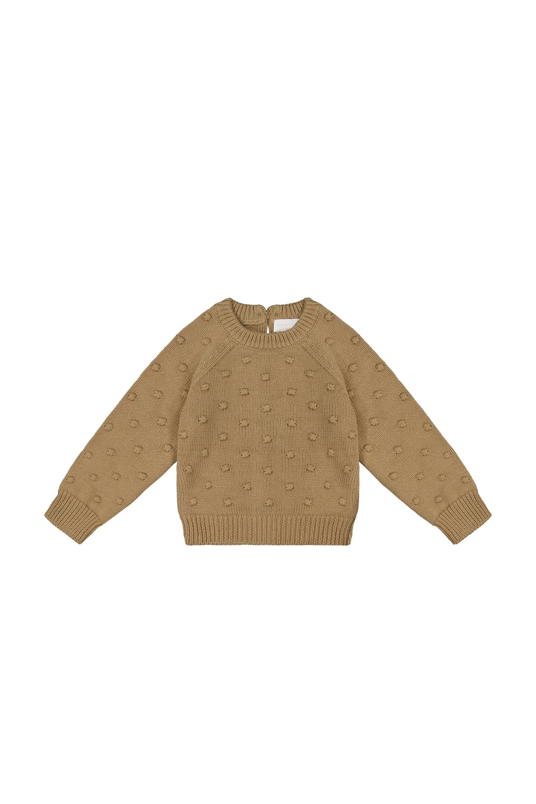 Dotty Knit Sweater | Caramel Cream