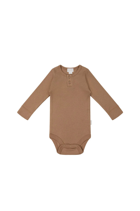 Modal Long Sleeve Bodysuit | Cavern Clay