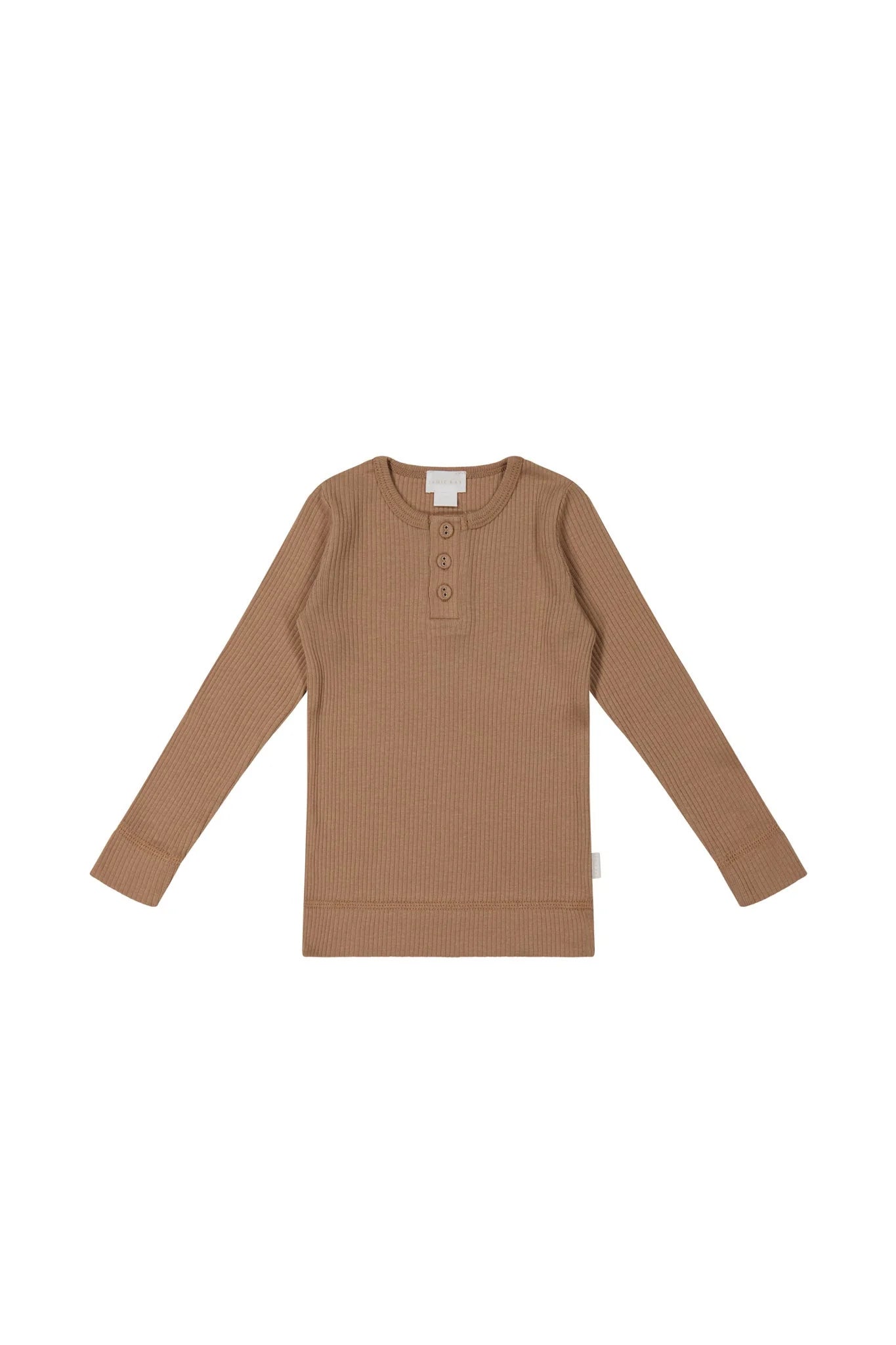 Modal Long Sleeve Henley | Cavern Clay