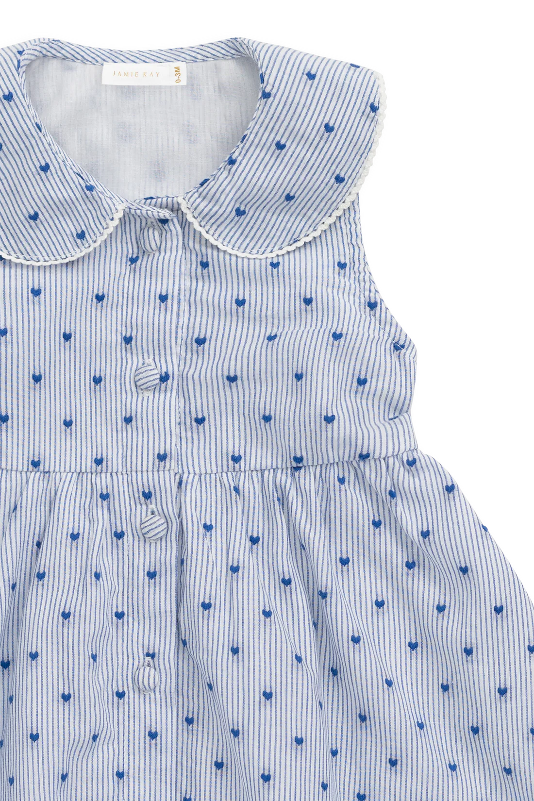 Wisteria Dress | Mon Amour Stripe Indigo Mon Amour Blue Hearts & Stripes