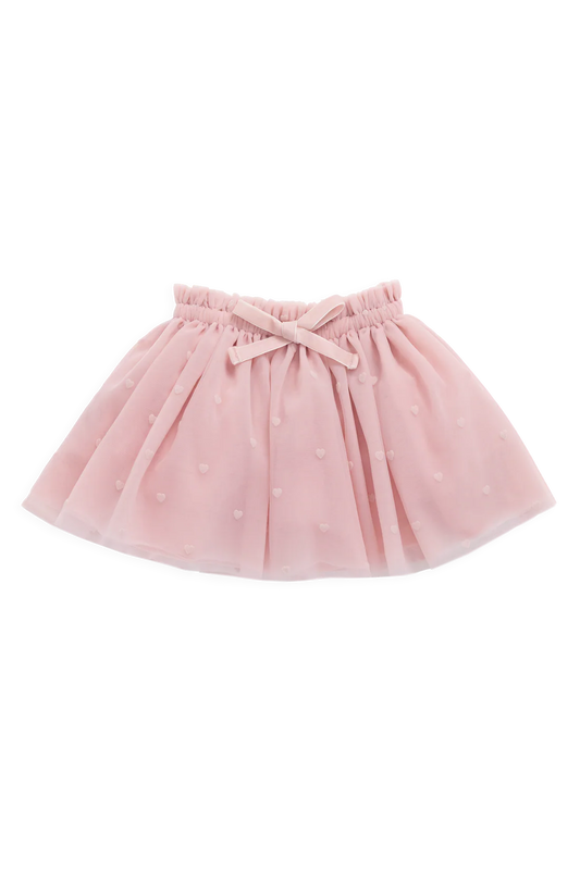Lottie Skirt | Petite Heart Carnation