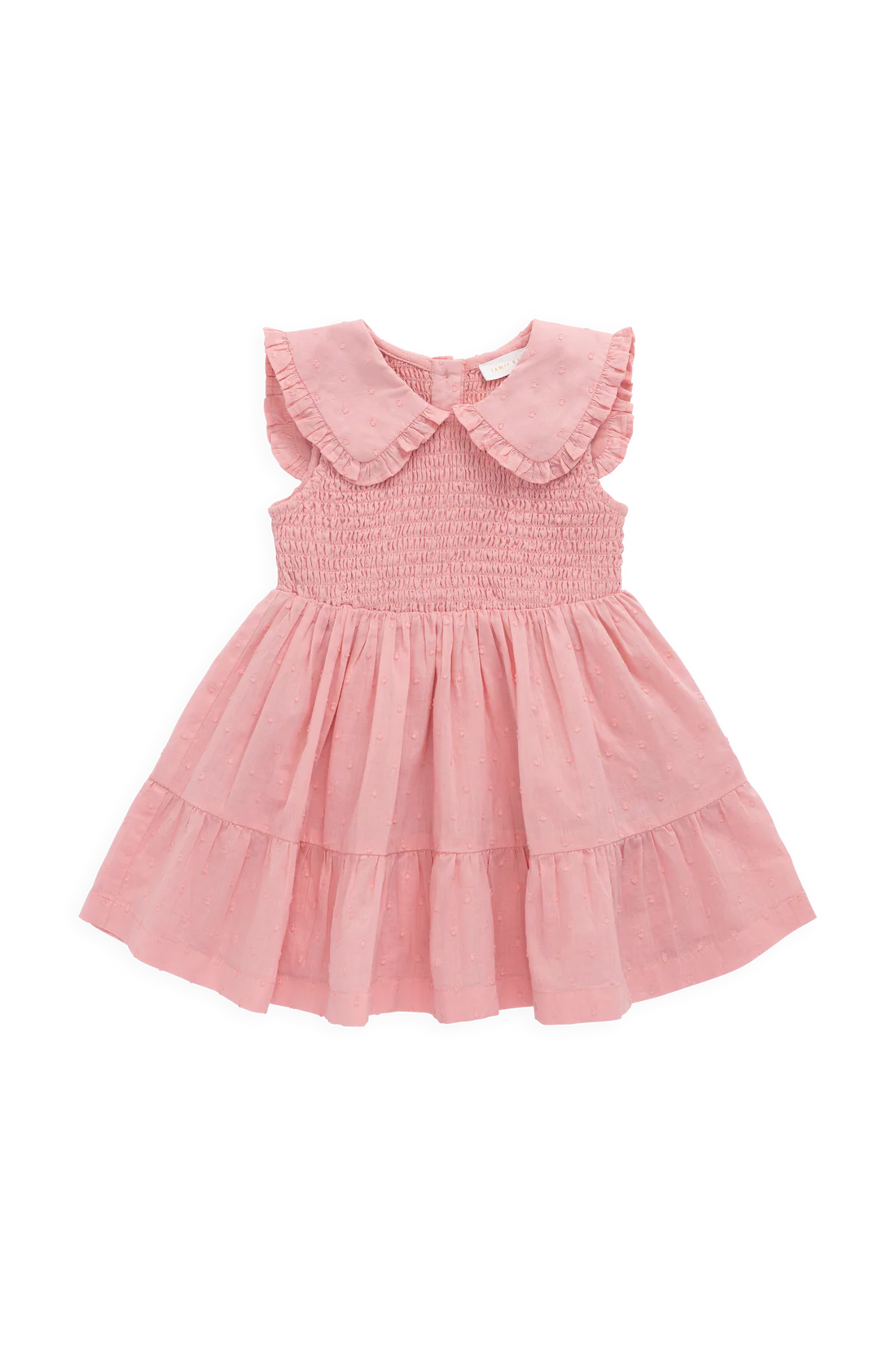Organic Cotton Claudine Dress | Swiss Pink
