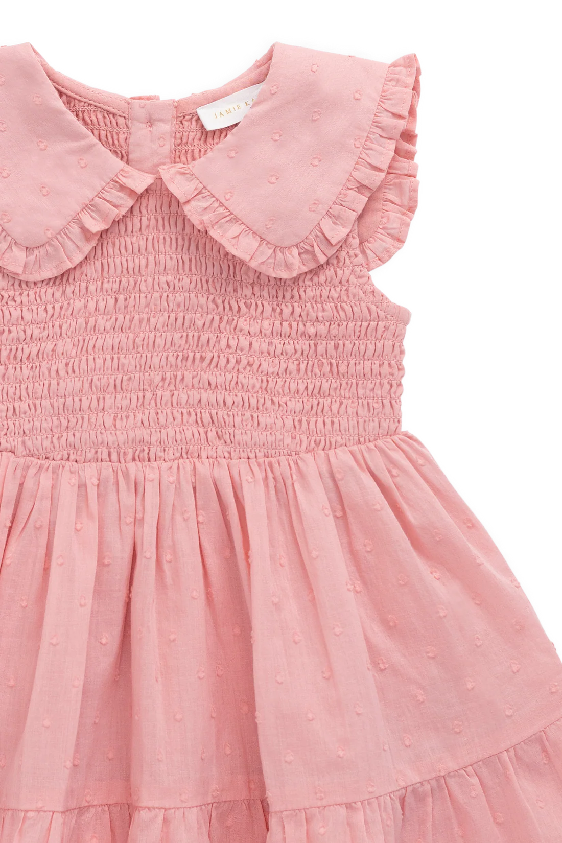 Organic Cotton Claudine Dress | Swiss Pink
