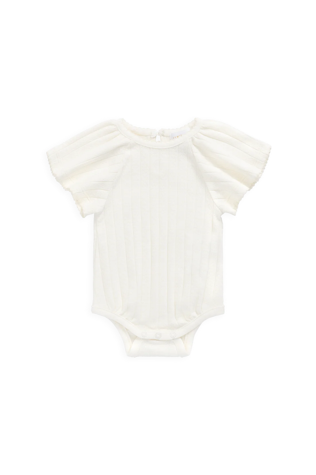 Josephine Playsuit | Sweet Heart Pointelle Parchment 