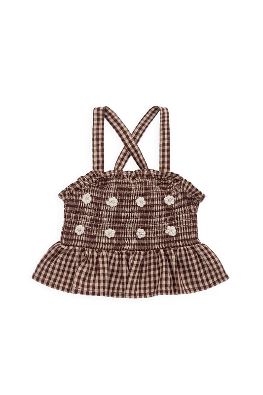 Auden Top | Cinnamon Gingham