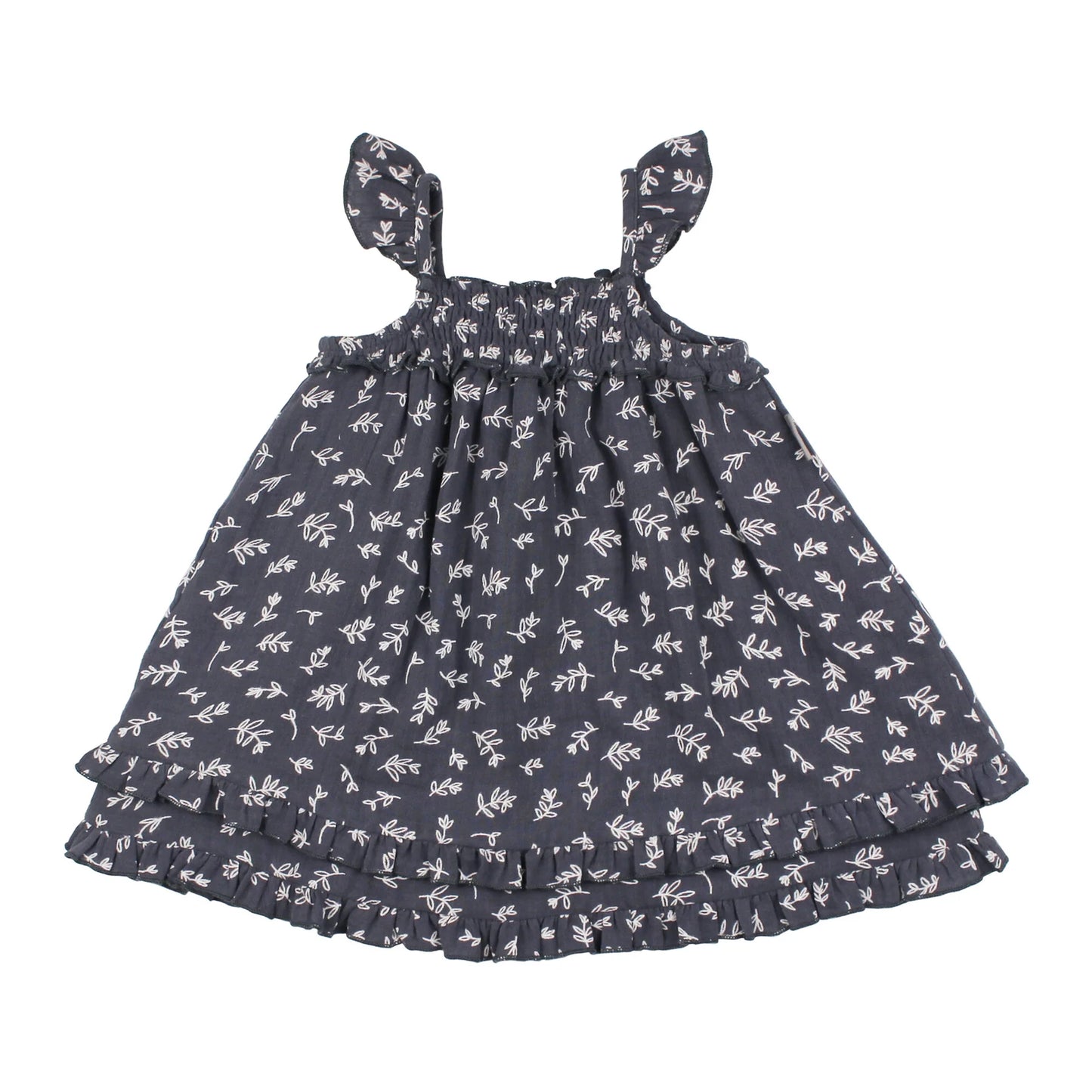 Organic Muslin Summer Dress | Dusk Leaves