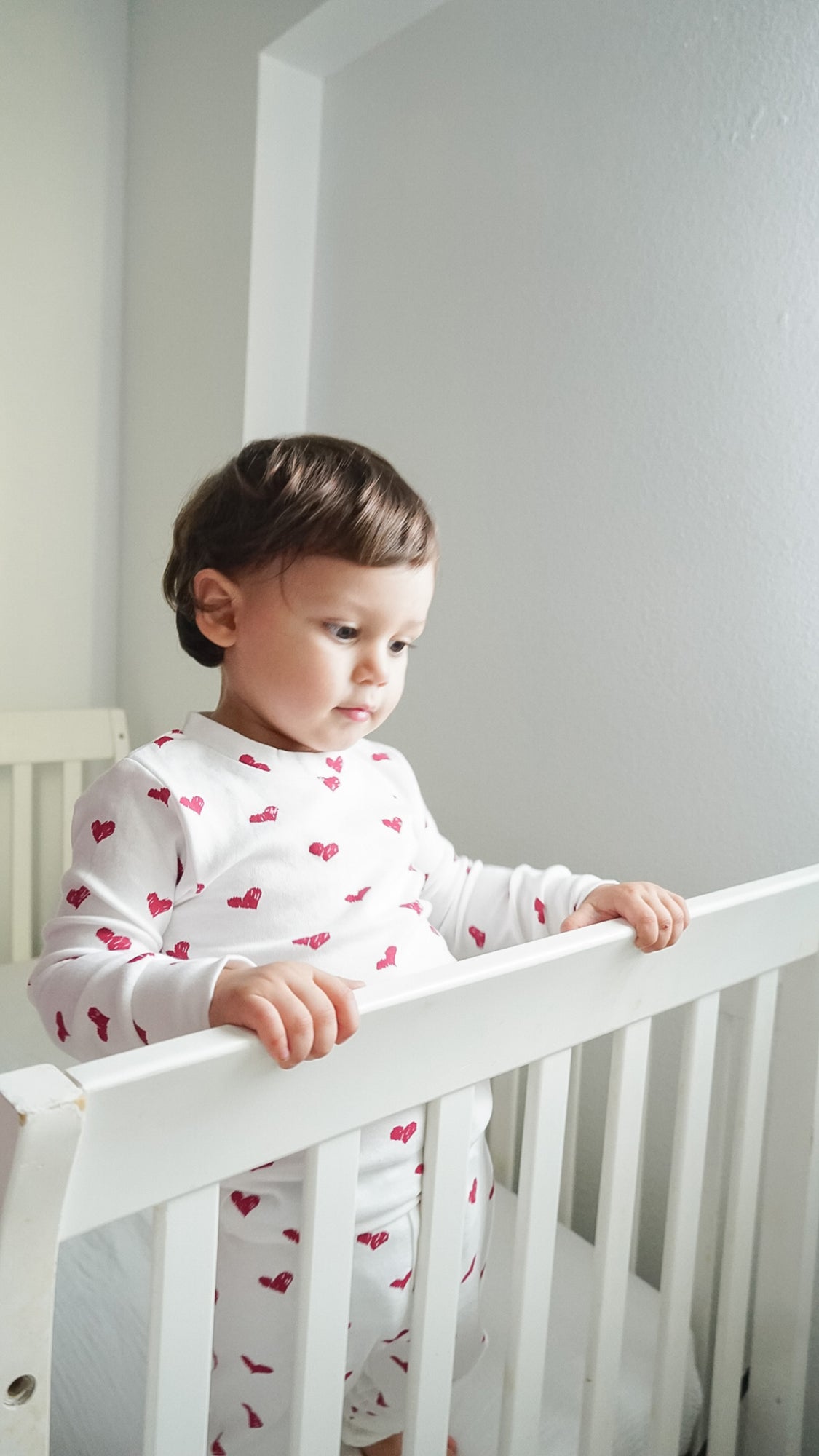 Organic PJ Set | Crimson Hearts