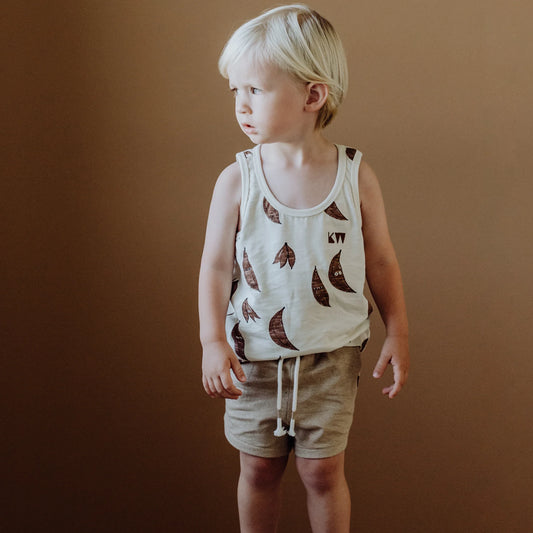 Organic Shorts | Almond Melange