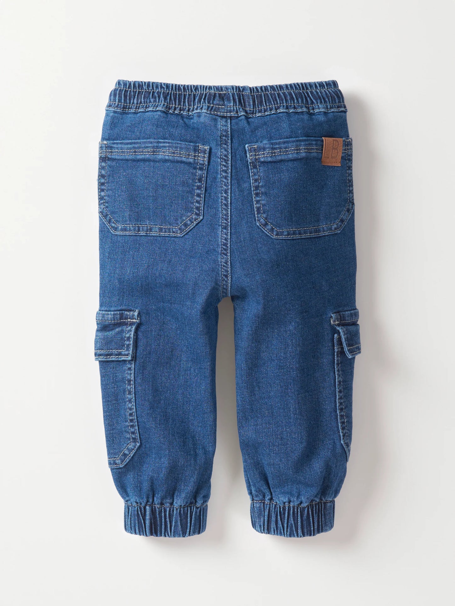 Cargo Denim Jogger | Classic Denim Wash
