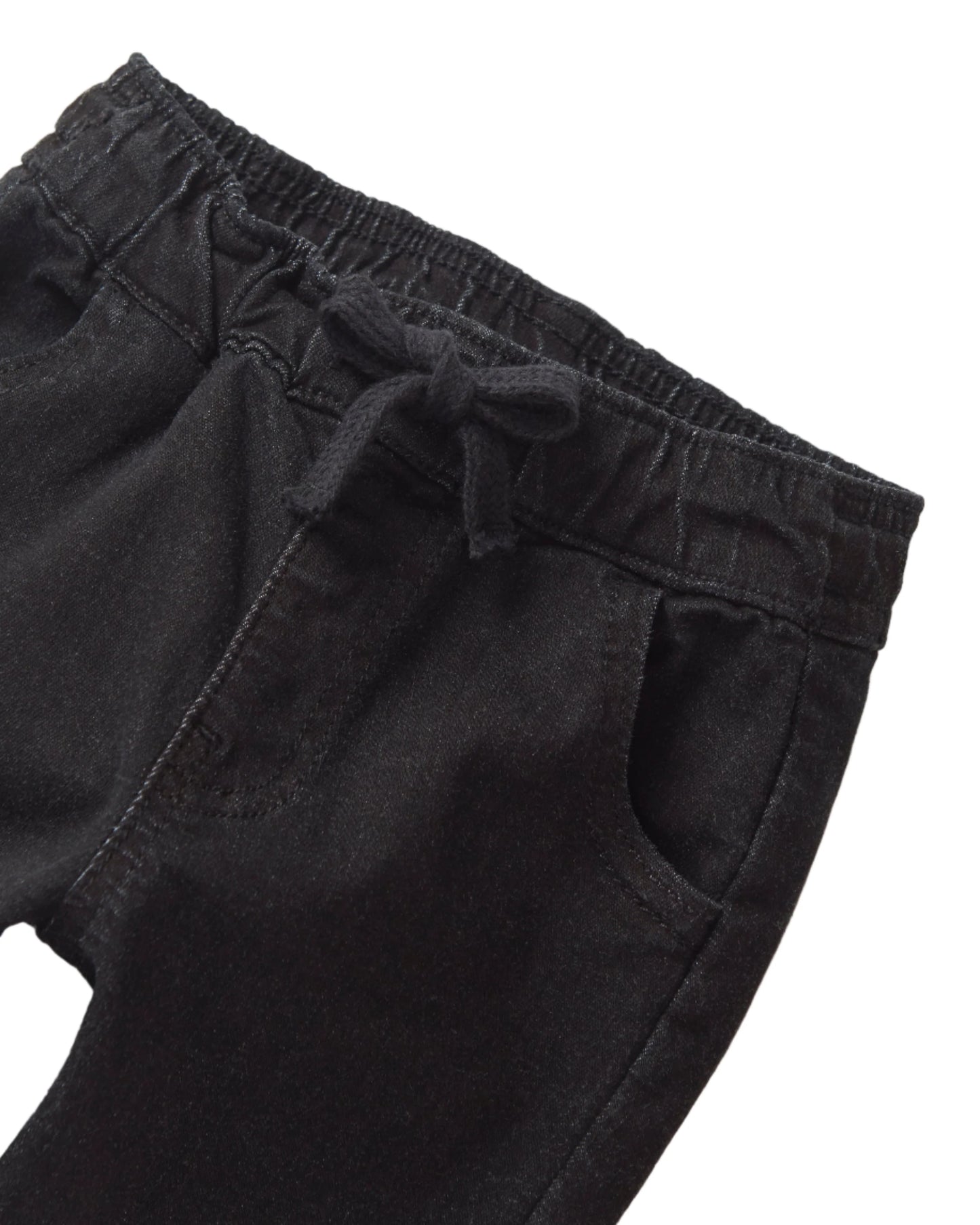 Denim Jogger Pant | Faded Black