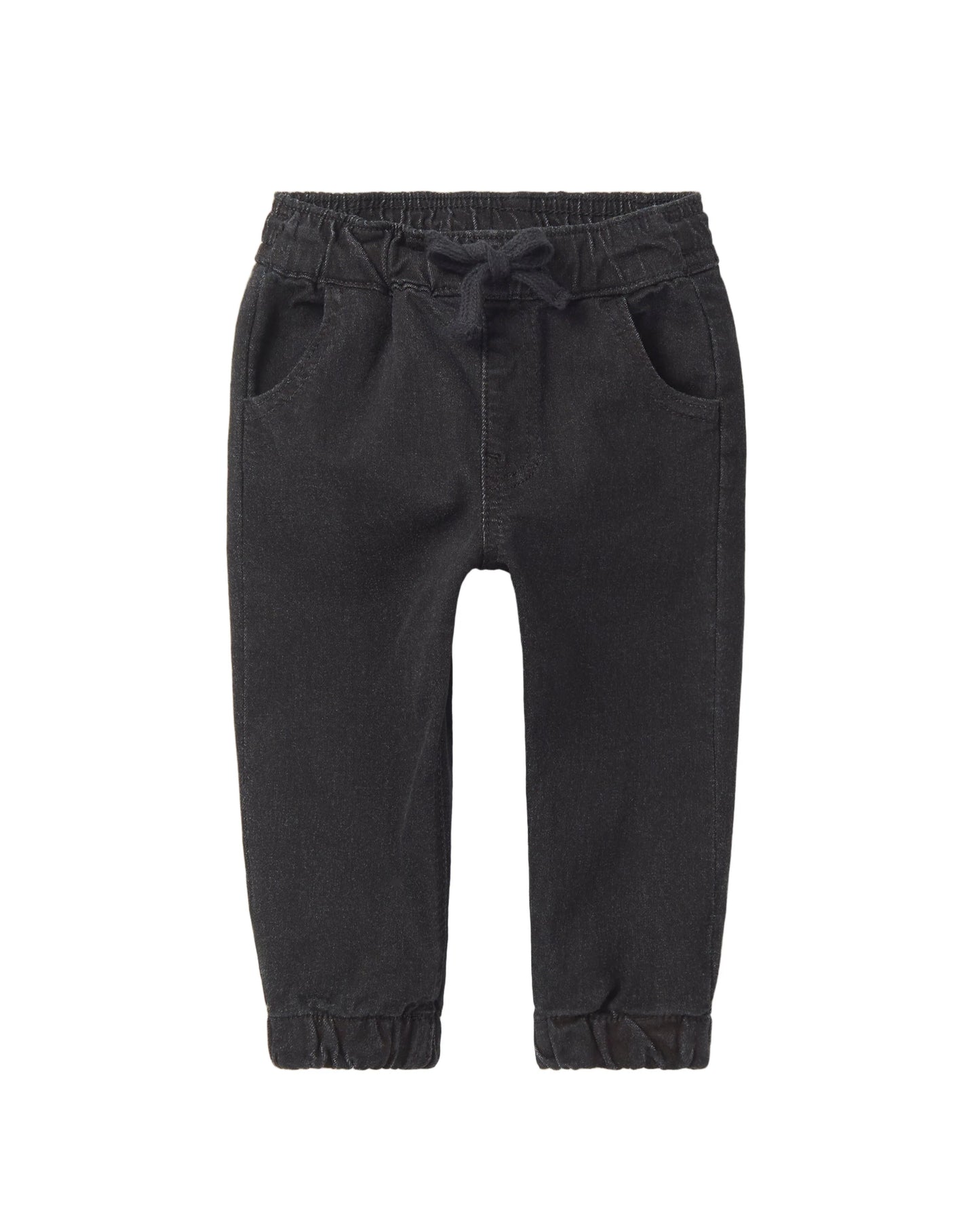 Denim Jogger Pant | Faded Black