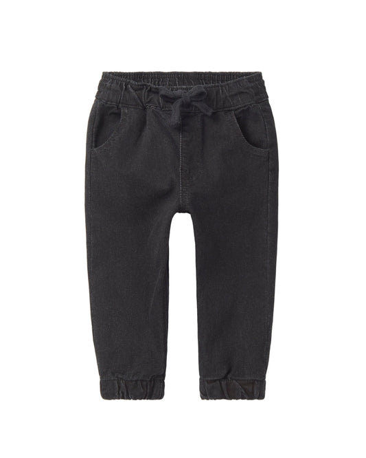 Denim Jogger Pant | Faded Black
