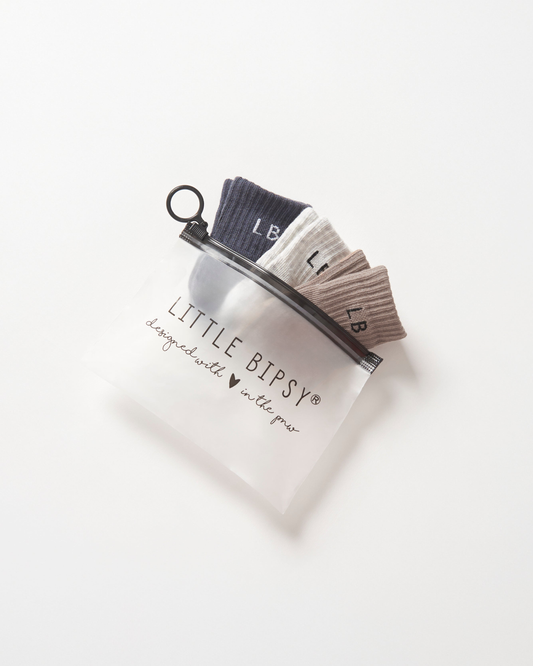 Sock 3-Pack | Smoke, Light Heather Grey, Mushroom