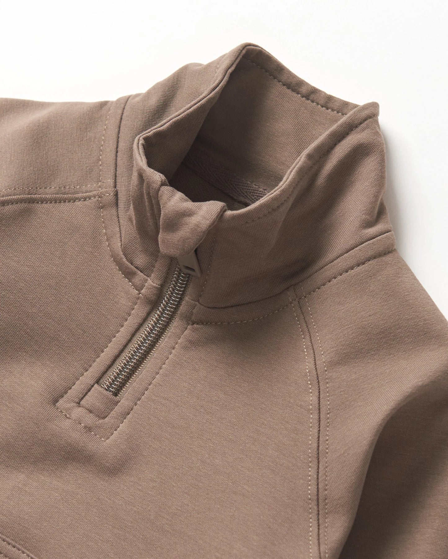 Quarter Zip Pullover | Cocoa