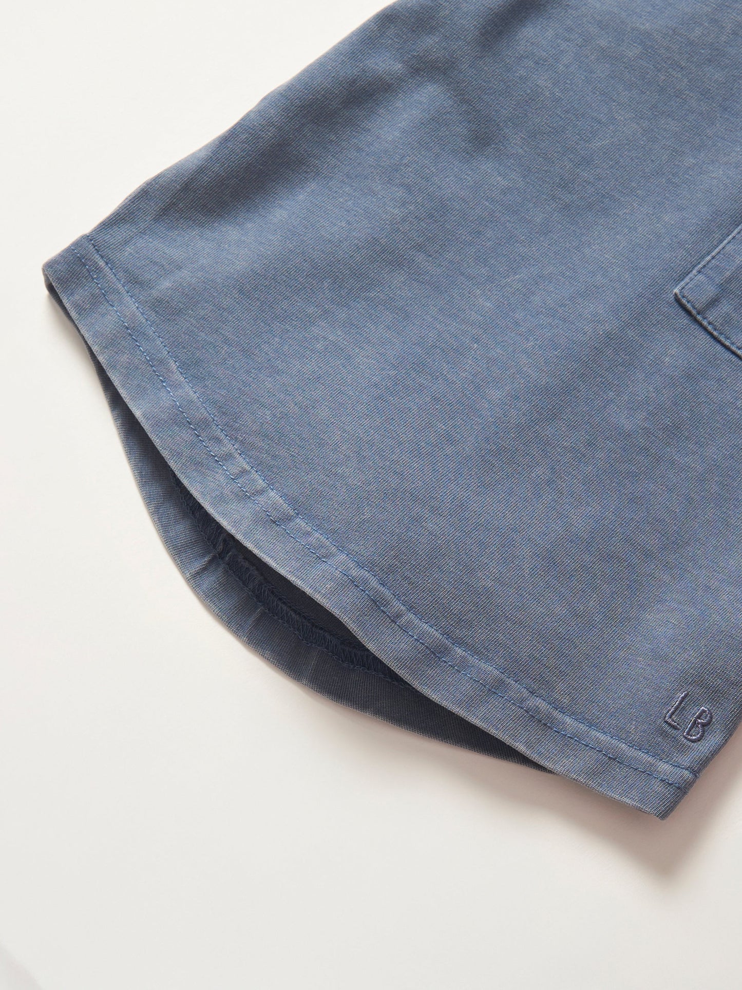 Acid Wash Pocket Tee | Navy