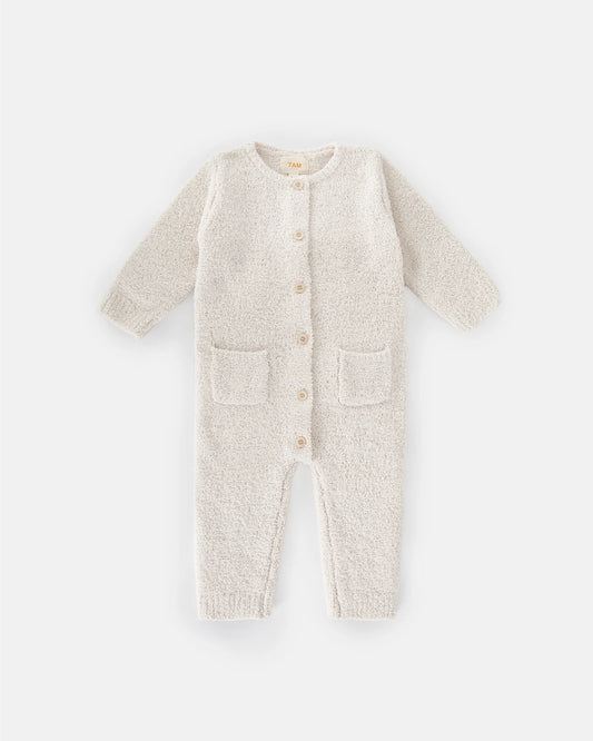 Fuzzy Jumpsuit | Ecru