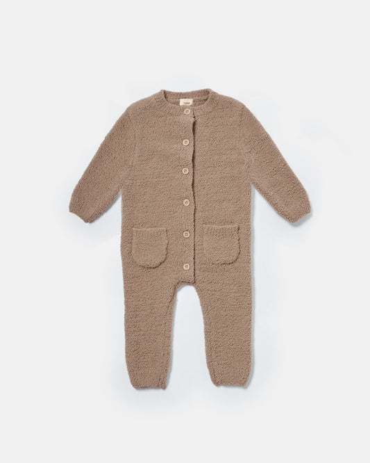 Fuzzy Jumpsuit | Taupe
