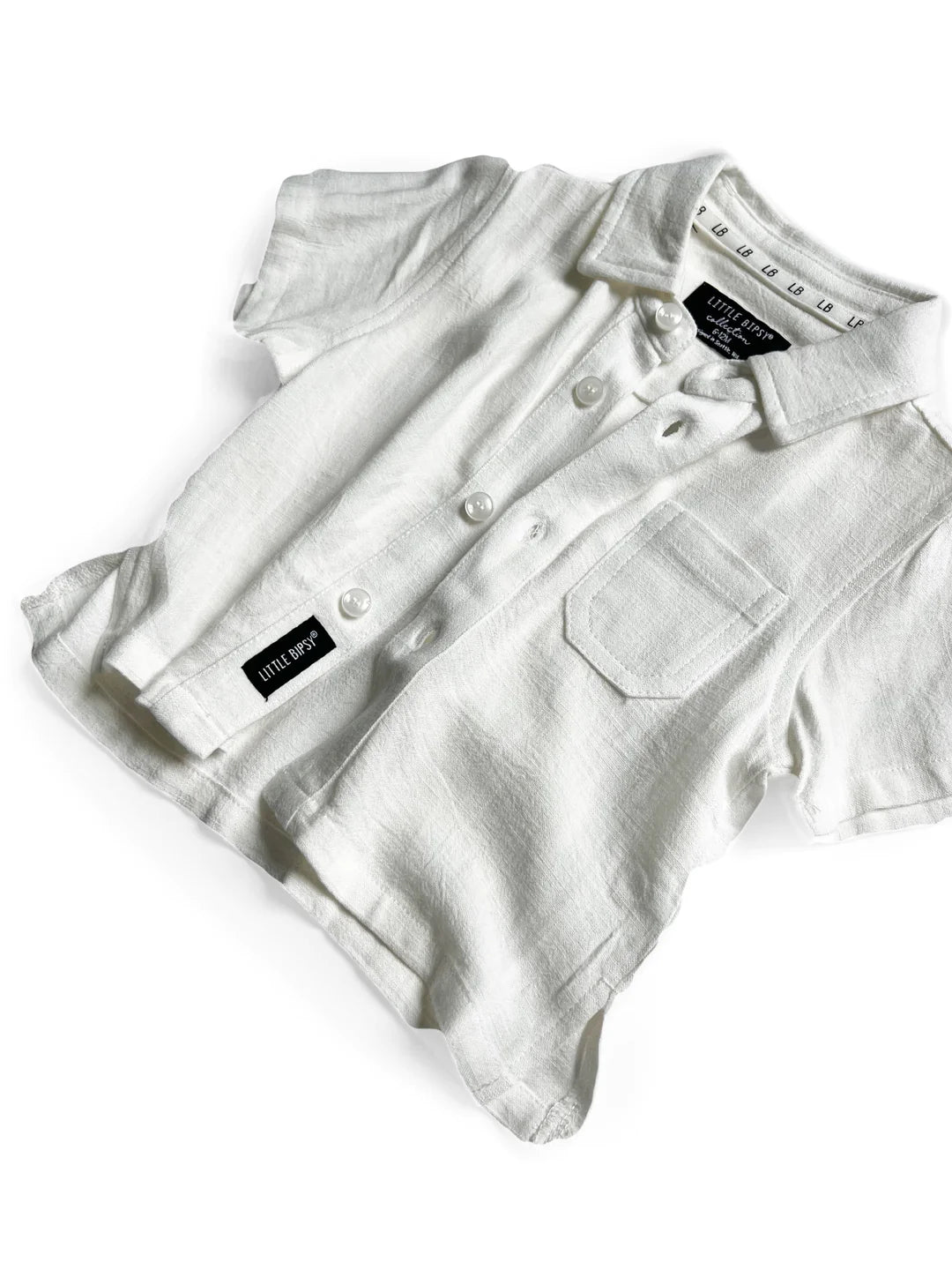 Linen Button Up | White