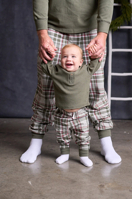 Lounge Jogger | Holiday Plaid
