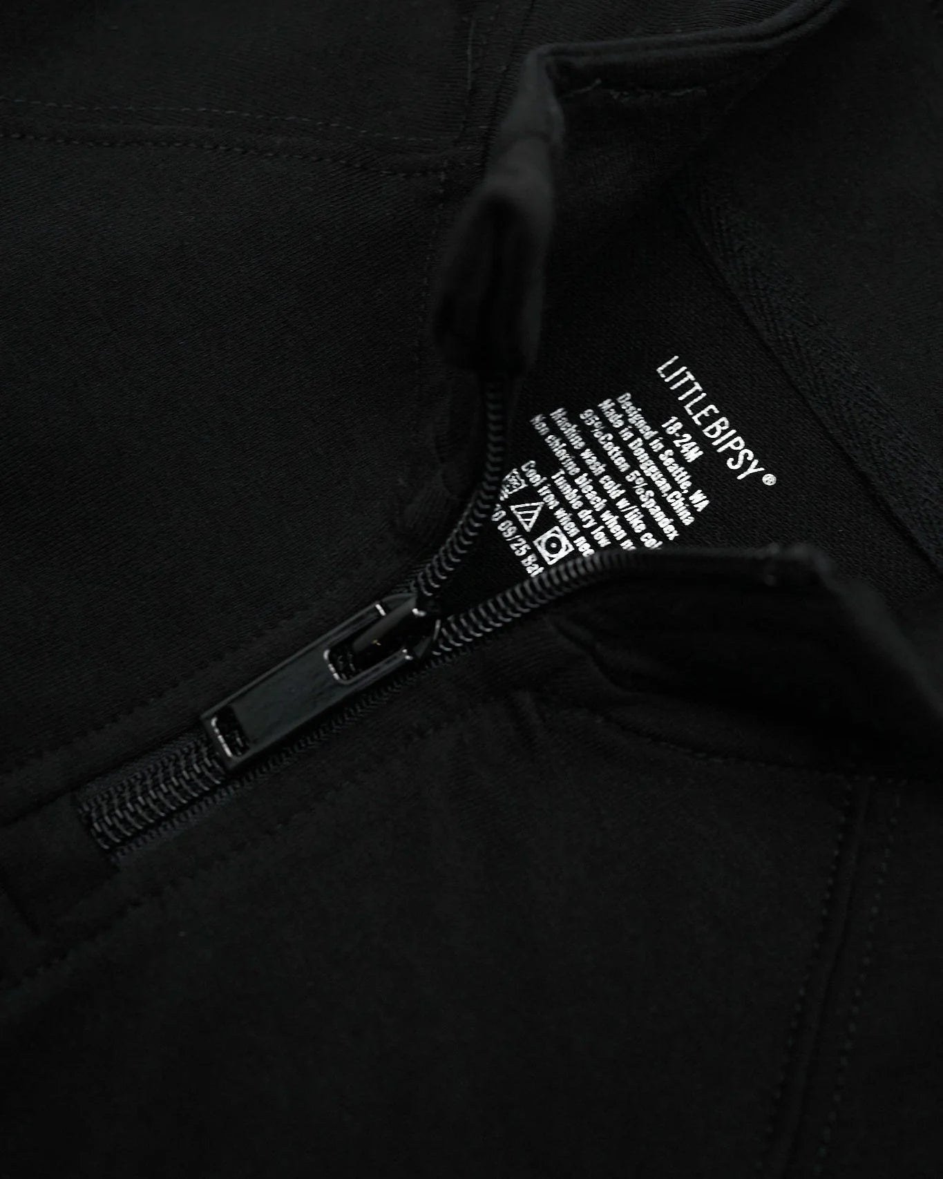 Quarter Zip Pullover | Black