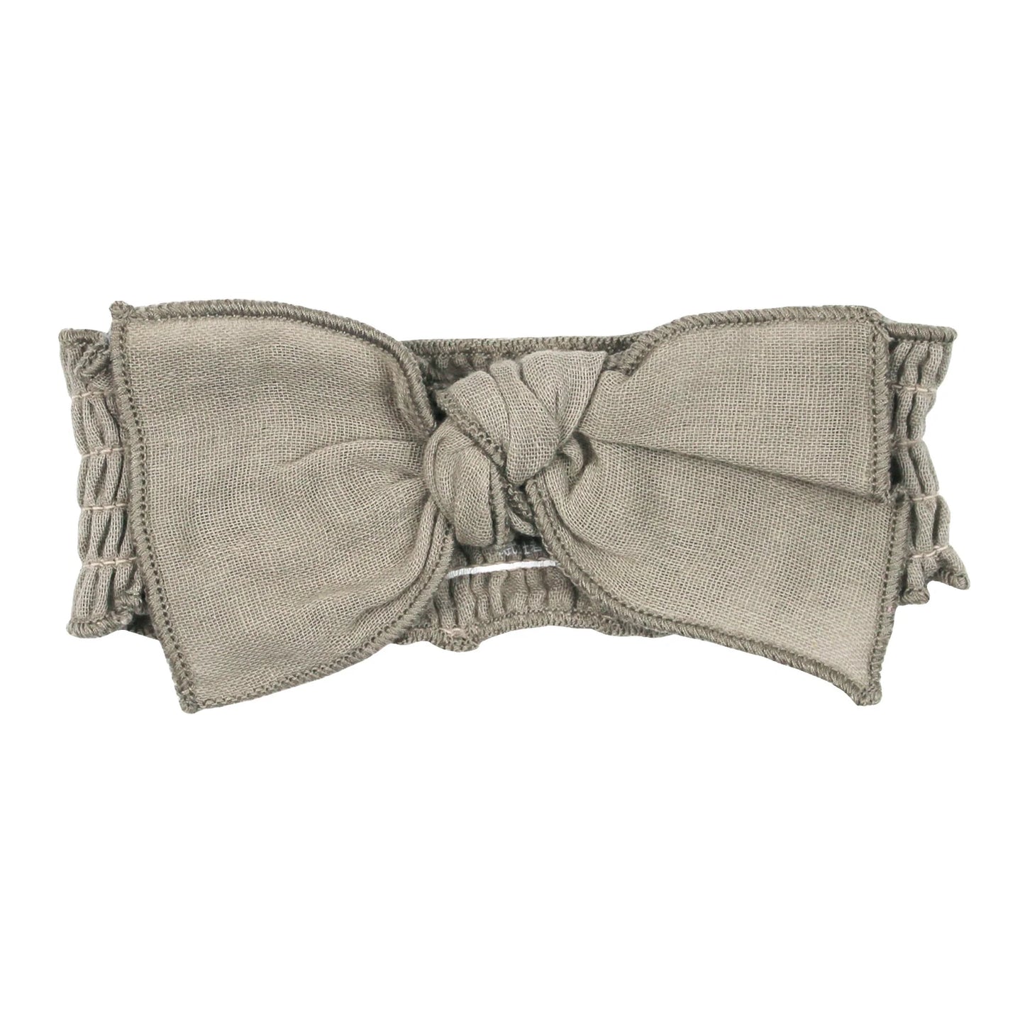 Organic Muslin Smocked Headband | Fawn