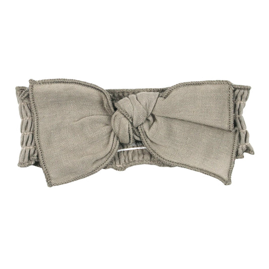 Organic Muslin Smocked Headband | Fawn