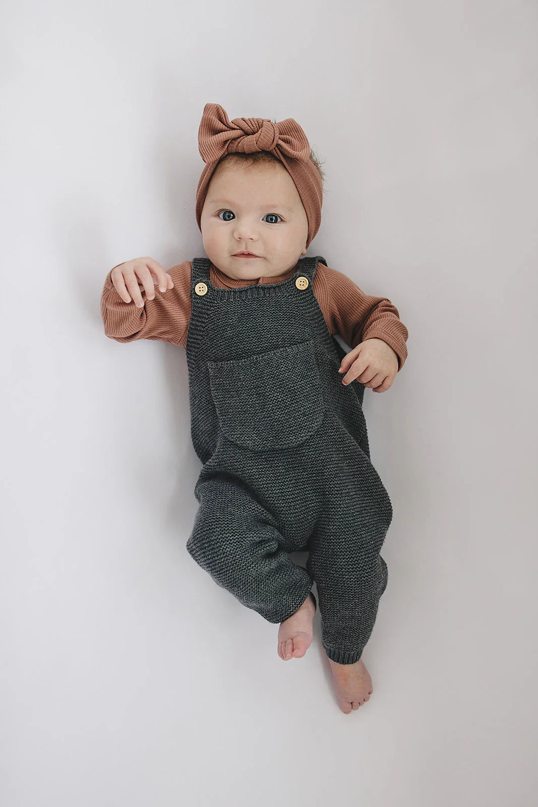 Organic Cotton Long Sleeve Ribbed Bodysuit | Dusty Rose