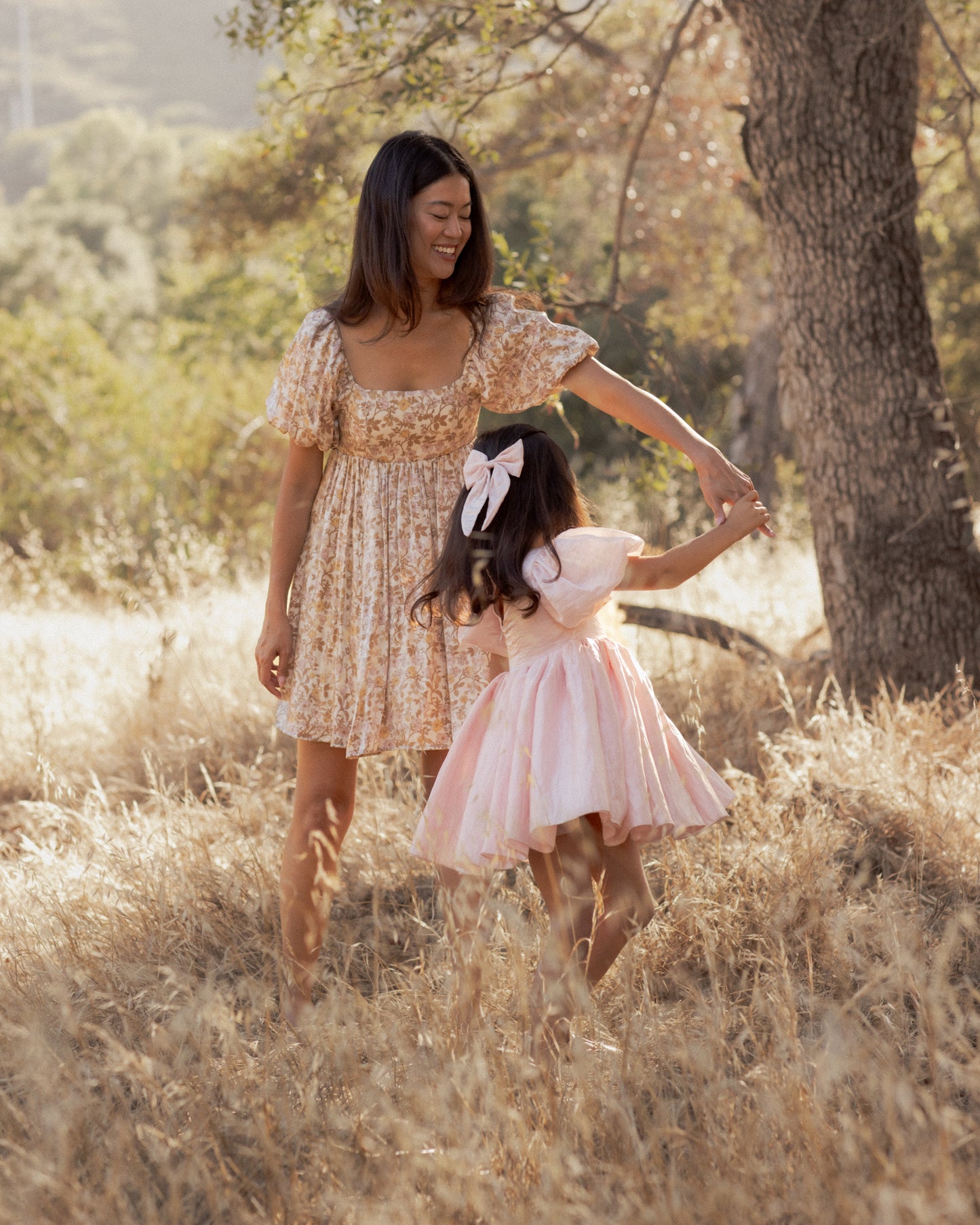 Everly Bow || Rose Shimmer
