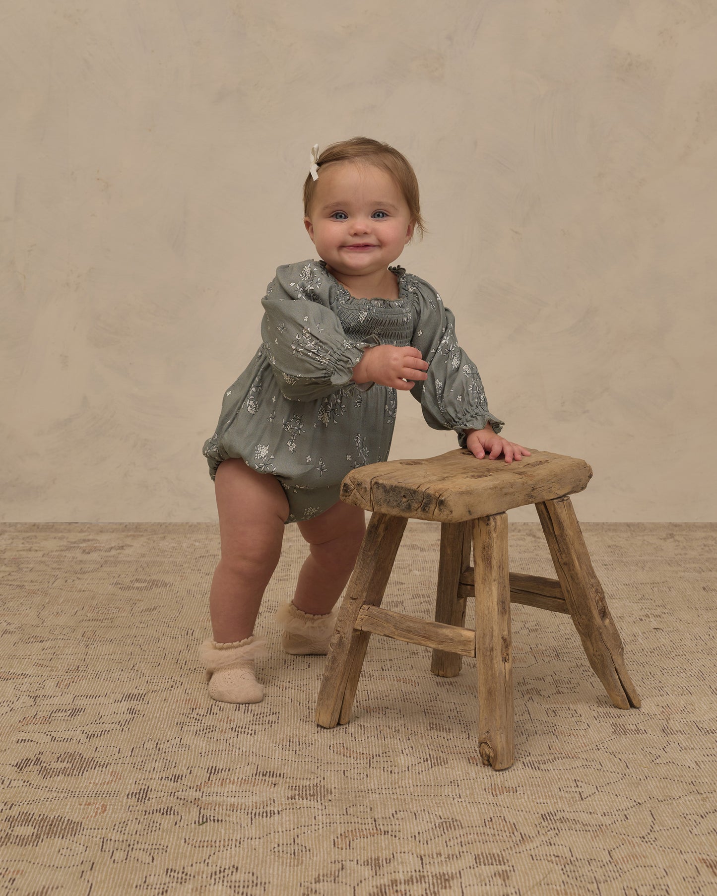 Autumn Romper || Eucalyptus French Floral