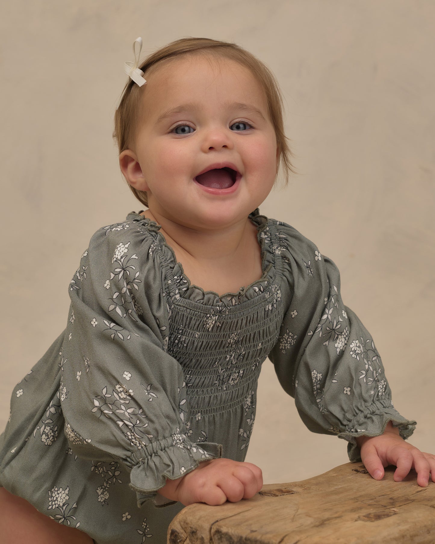 Autumn Romper || Eucalyptus French Floral