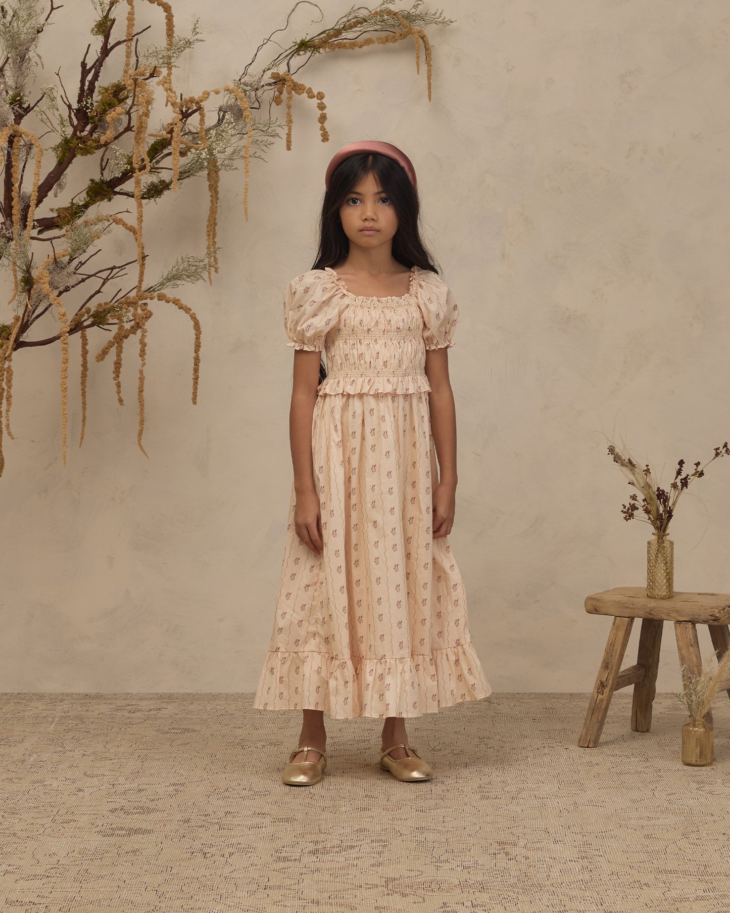 Maggie Dress || Floral Stripe