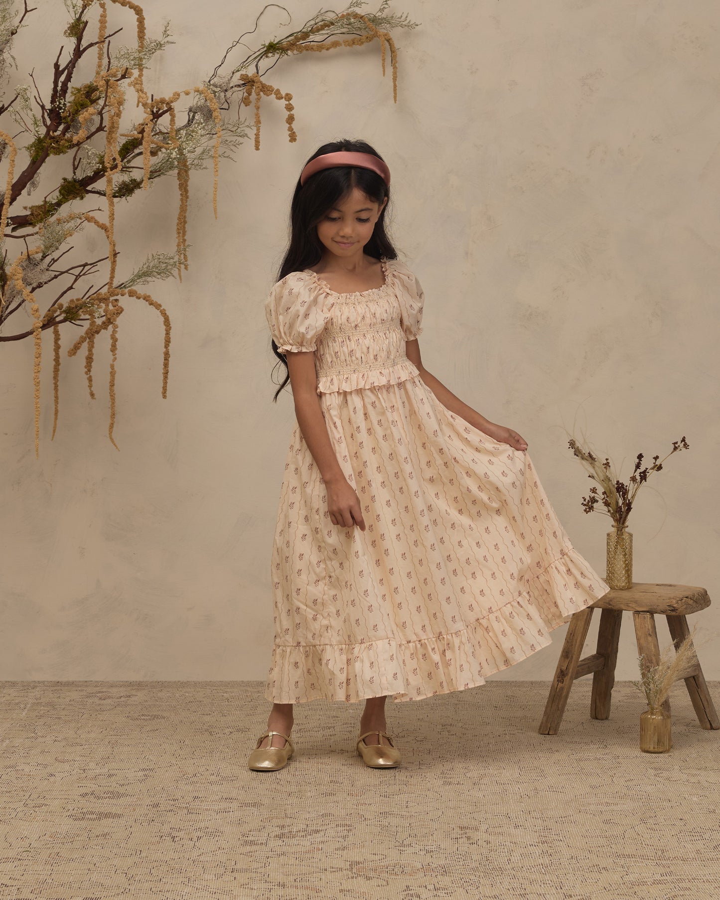 Maggie Dress || Floral Stripe