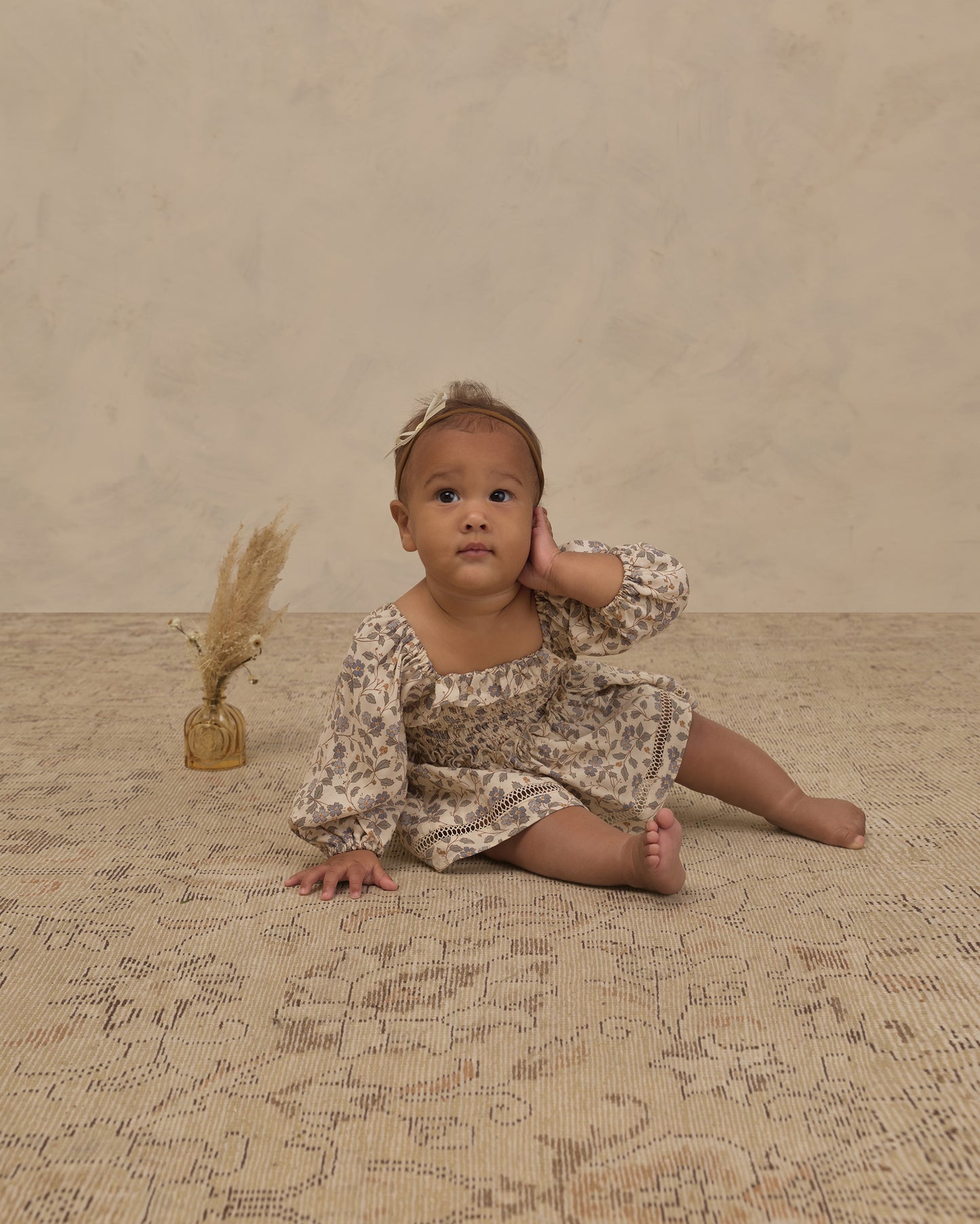 Elodie Romper || Blue Garden
