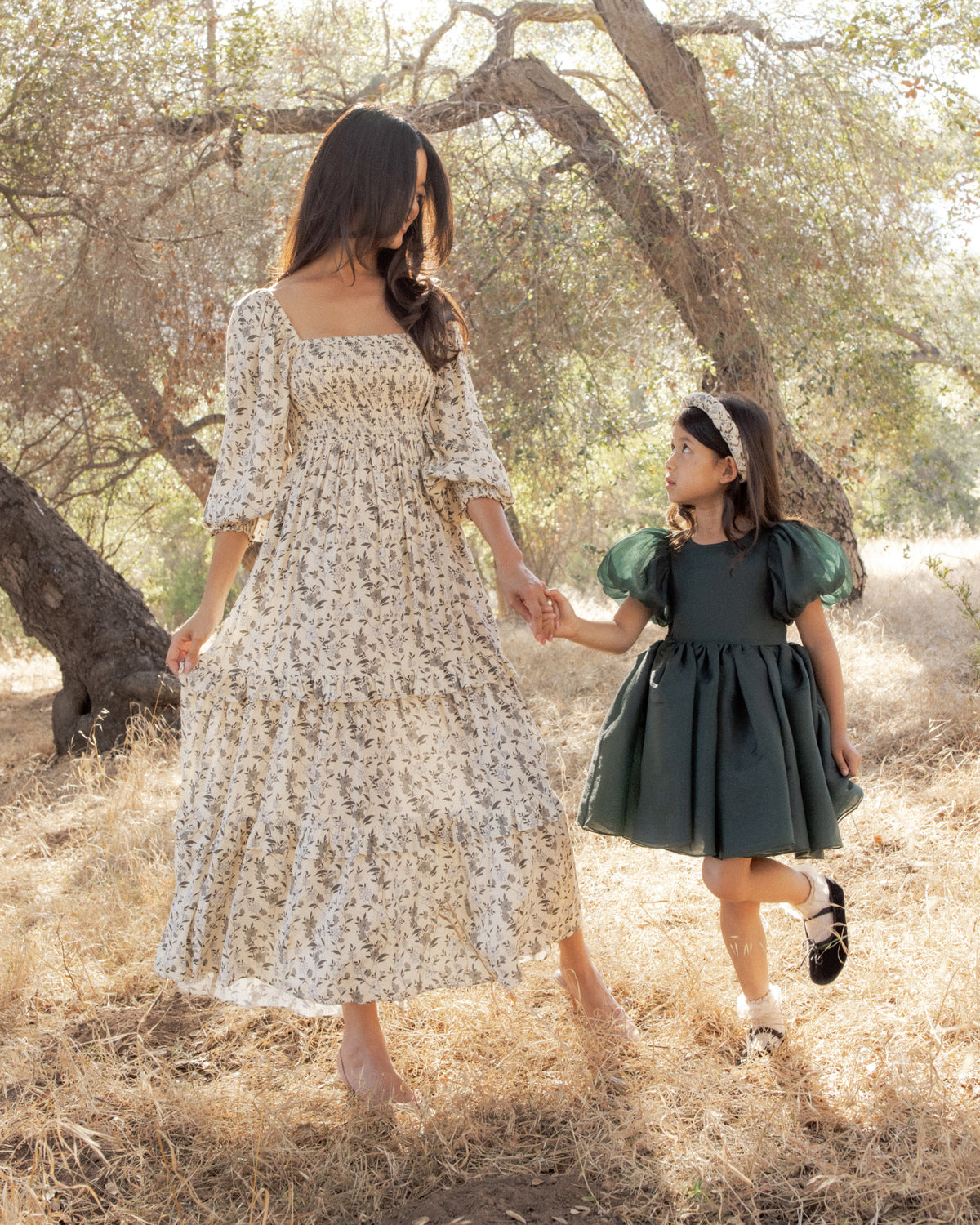 Sofia Dress | Green Shimmer