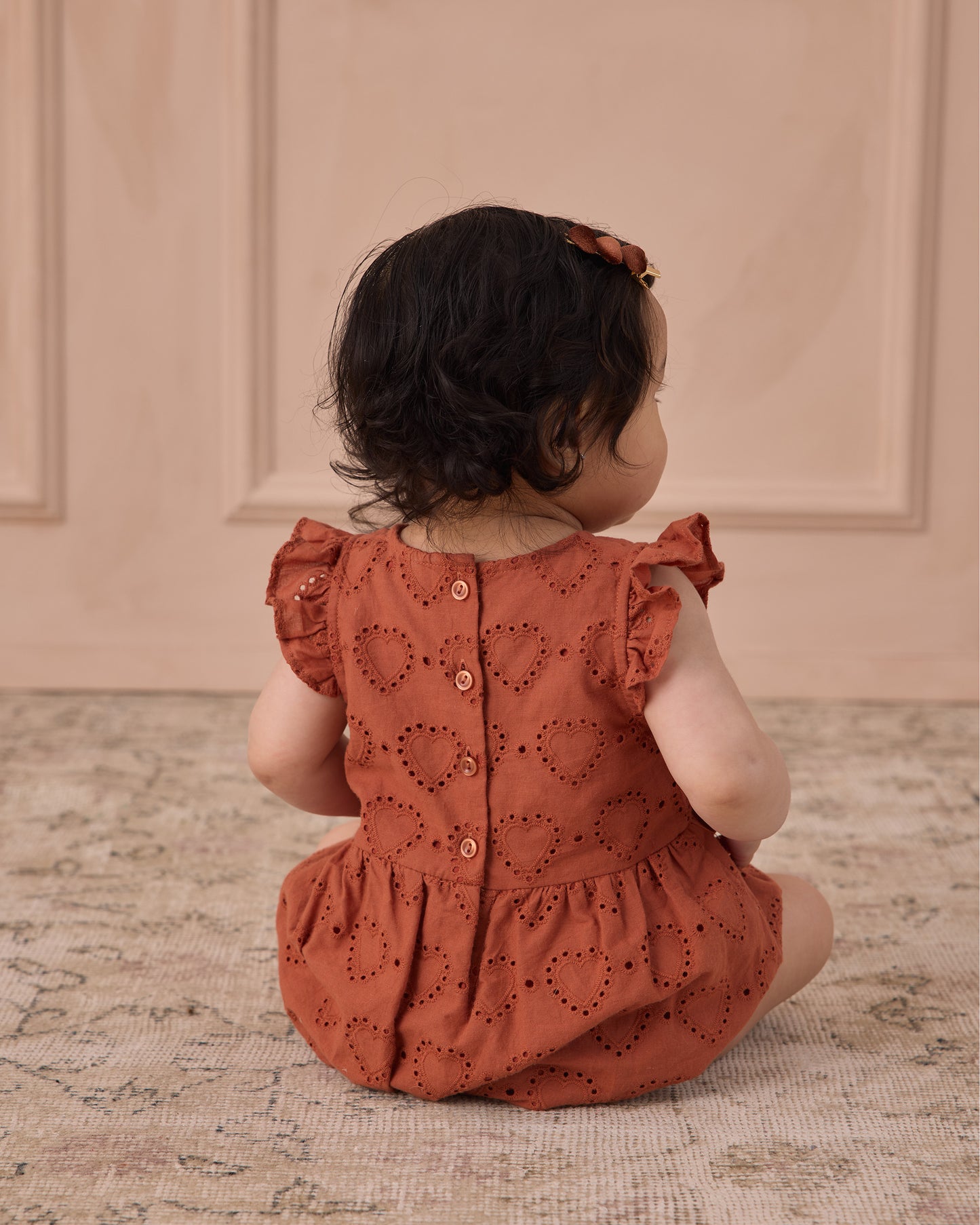 Velvet Heart Clips | Red