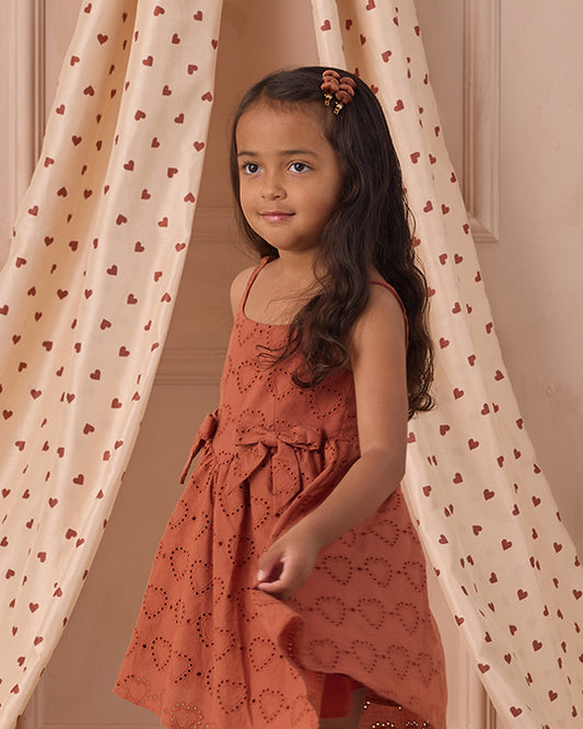 Velvet Heart Clips | Red