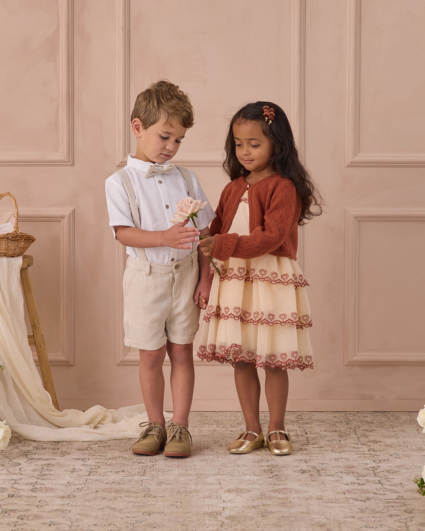 Velvet Heart Clips | Red