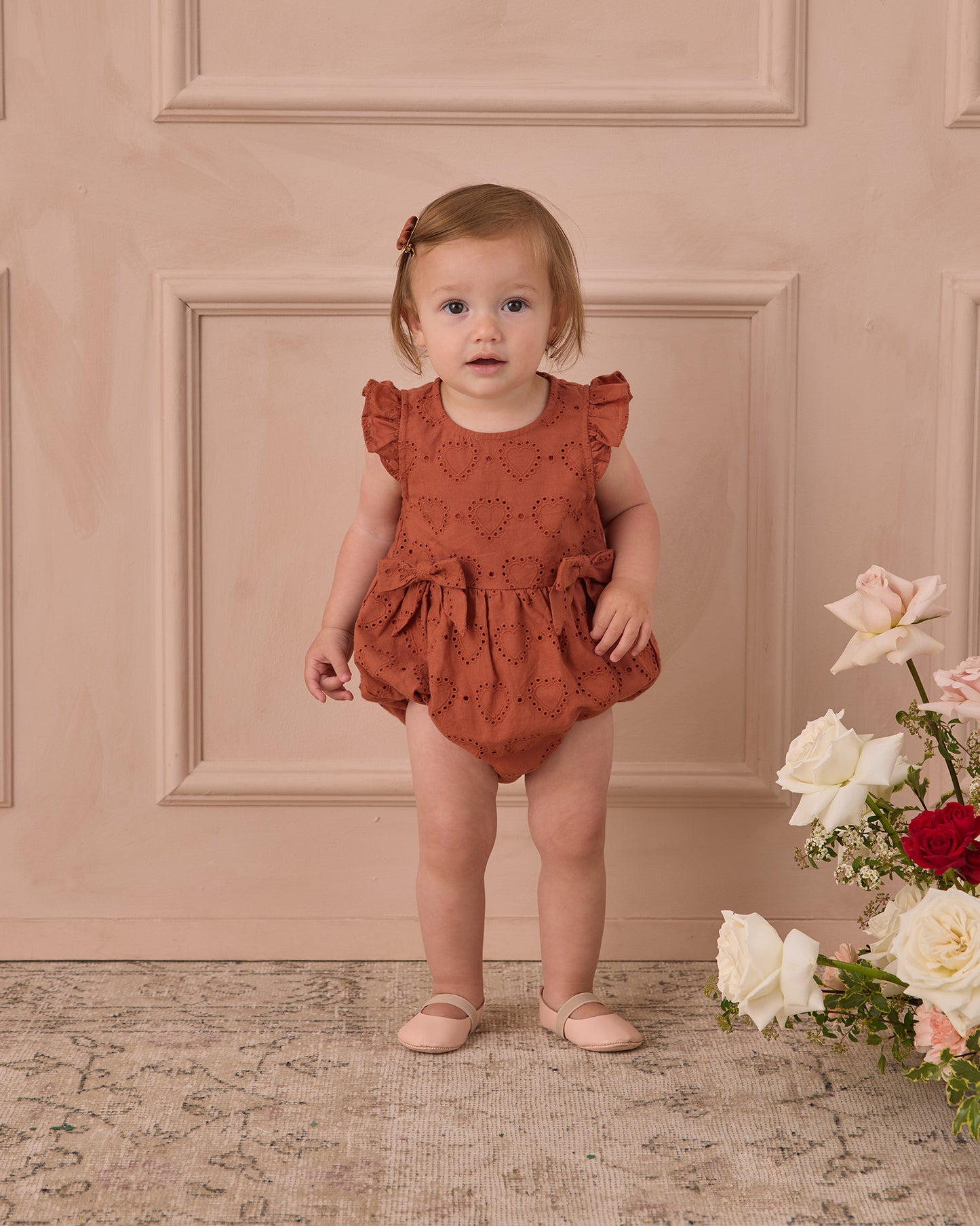 Velvet Heart Clips | Red