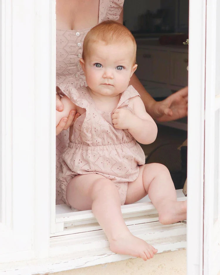 Lucy Romper | Rose