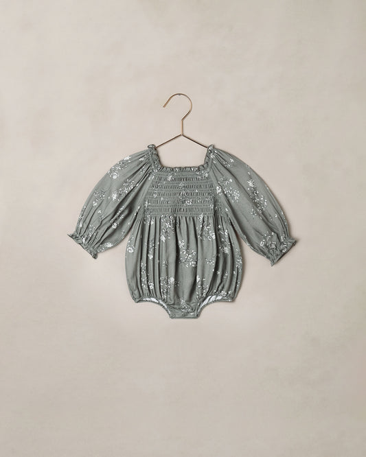 Autumn Romper || Eucalyptus French Floral