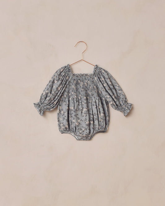 Autumn Romper || French Blue Floral